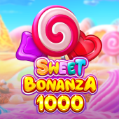 Sweet Bonanza 1000 candy-cluster tumble slot tile